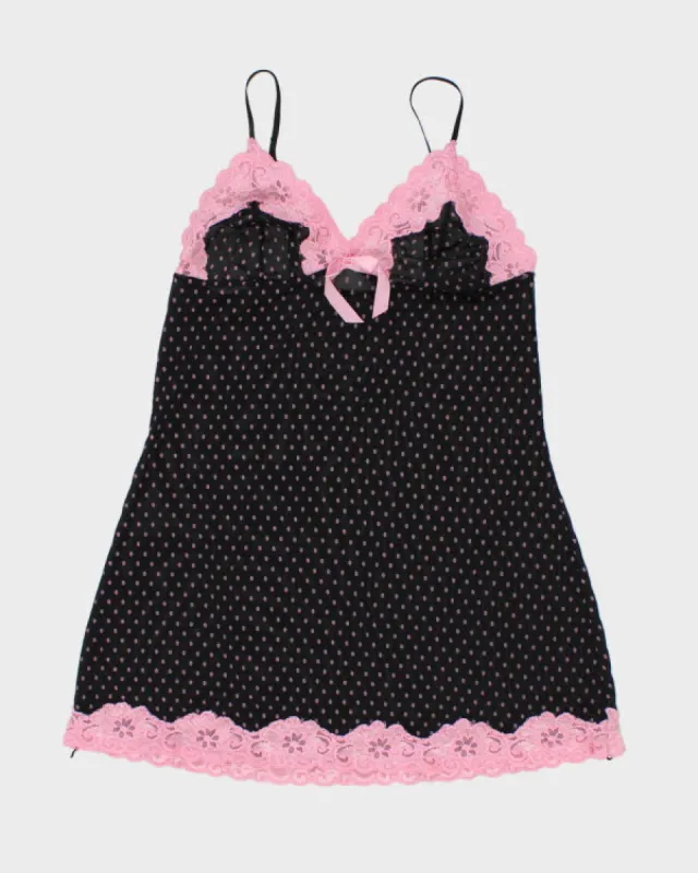 Y2k 00s Polka Dot Slip Dress - S sold by Rokit