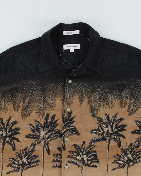 Vintage 90's Pierre Cardin Palm Tree Printed Hawaiian Shirt - L sold by Rokit product image thumbnail 3