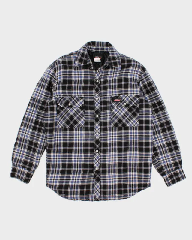 Mens Blue Dickies Plaid Over Shirt - S sold by Rokit