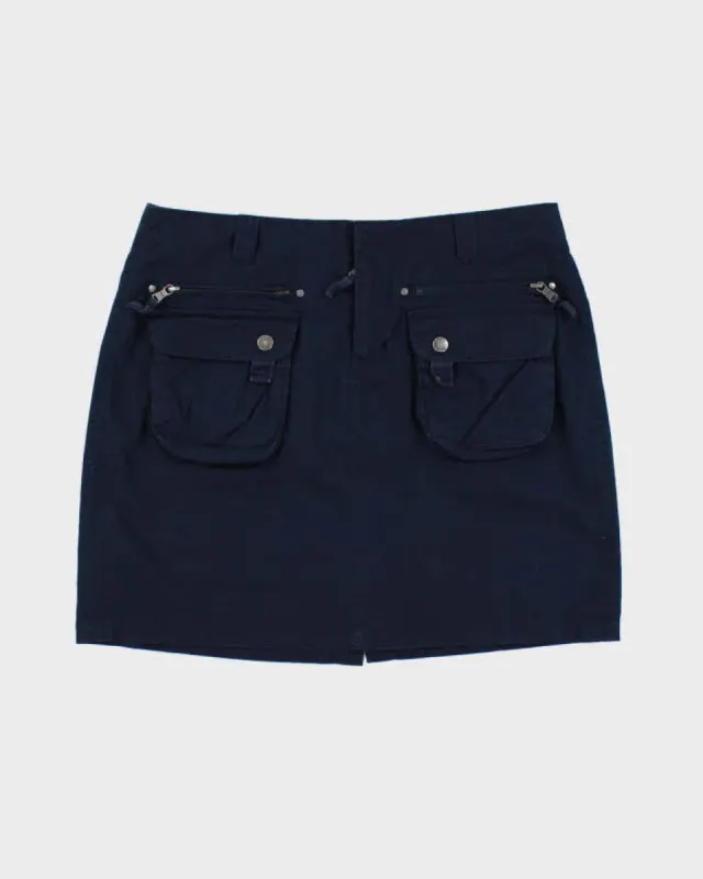 Y2k 00s Tommy Hilfiger Navy Cargo Skirt - S made by Tommy Hilfiger