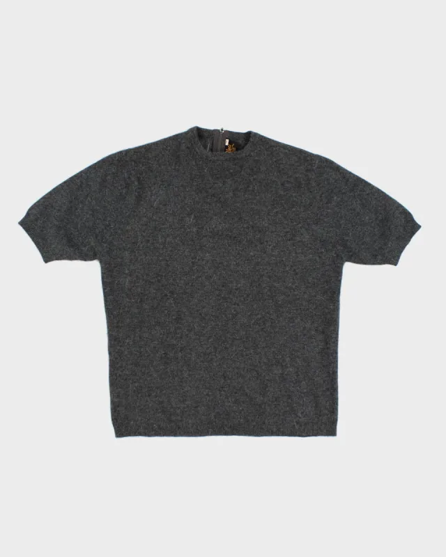 Vintage Angora and Lambs Wool Knitwear Short Sleeve - M sold by Rokit