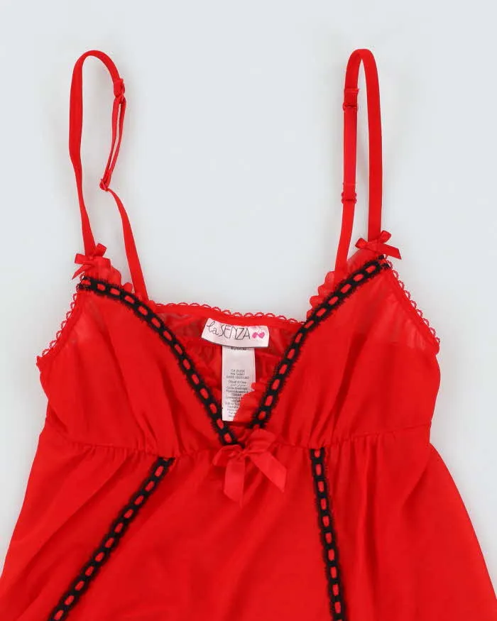Y2k 00s La Senza Mesh Red Cami Top - XS sold by Rokit product image thumbnail 3