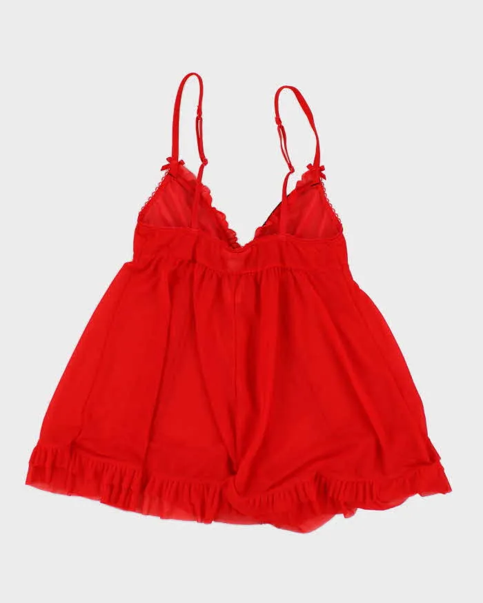 Y2k 00s La Senza Mesh Red Cami Top - XS sold by Rokit product image thumbnail 2