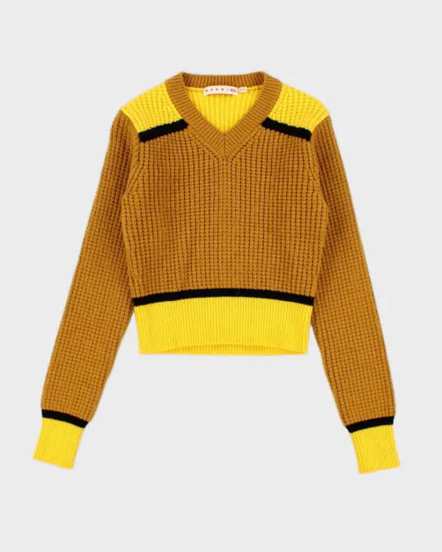 Woman's Uniqlo x Marni Cropped yellow jumper - XS sold by Rokit