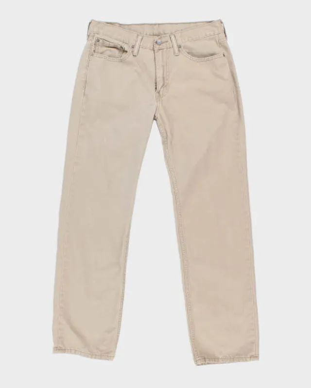 Levi's White Tab Beige Trousers - W33 L30 sold by Rokit
