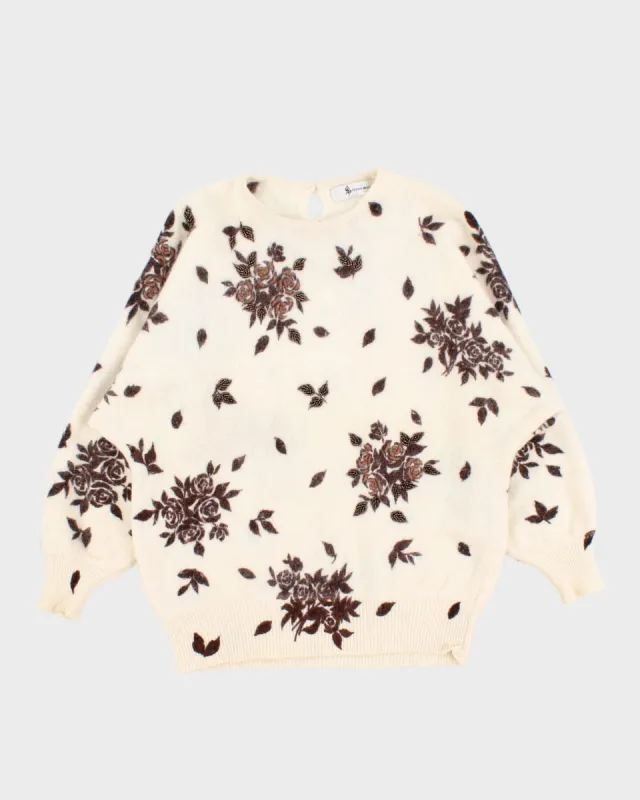 Vintage Floral Knitwear - S - M sold by Rokit