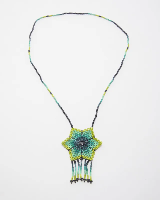 Beaded Flower Necklace sold by Rokit