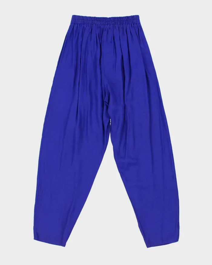 Women's 80s Purple High waisted Trousers - W26 sold by Rokit product image thumbnail 2