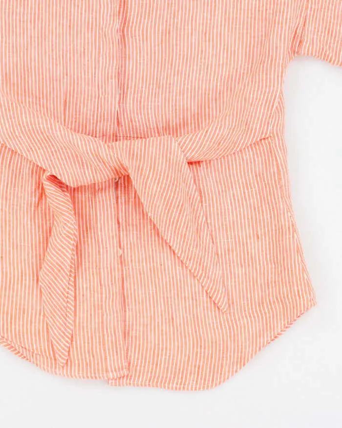 Ralph Lauren Orange Striped Blouse With Tie Detail - XS sold by Rokit product image thumbnail 4