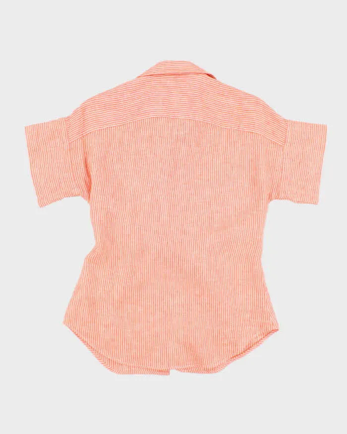 Ralph Lauren Orange Striped Blouse With Tie Detail - XS sold by Rokit product image thumbnail 2