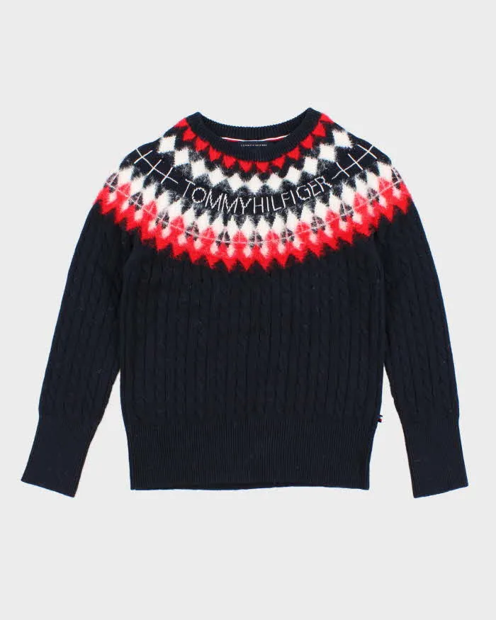 Womens Navy Tommy Hilfiger Knitwear sold by Rokit