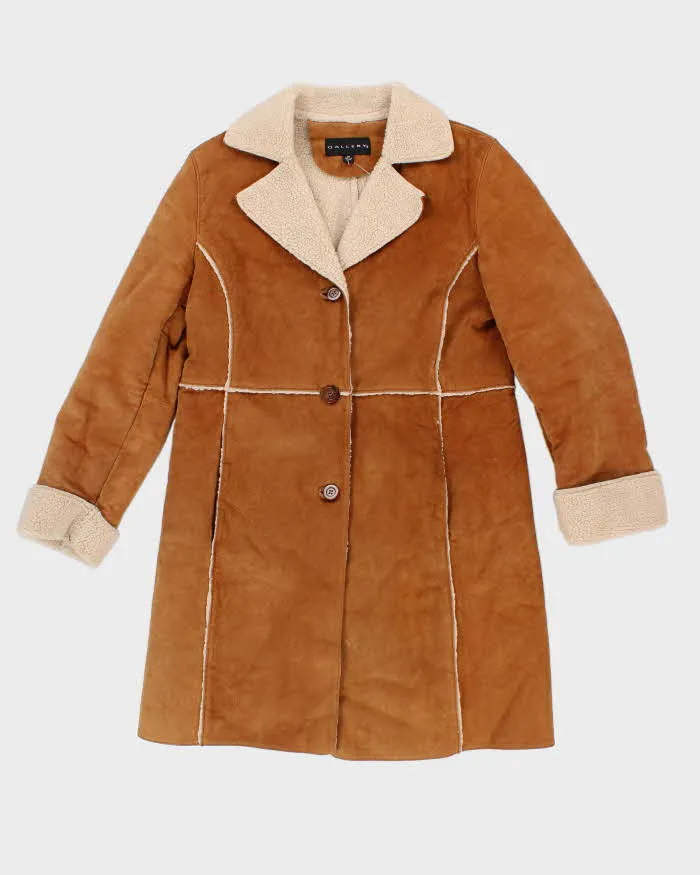 Gallery Sherpa Lined Suede Coat - M sold by Rokit