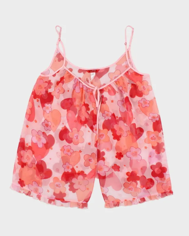 Y2k 00s La Senza Floral Cami - L sold by Rokit