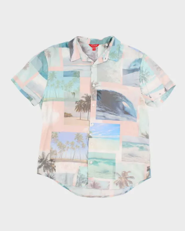 Guess Printed Short Sleeve Shirt - M sold by Rokit