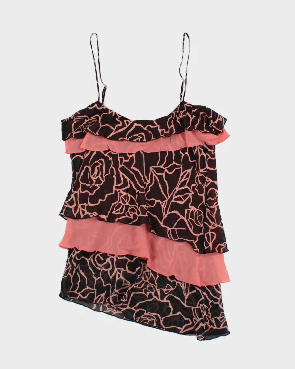 Y2k 00s Bebe Silk Ruffle Cami - M sold by Rokit product image thumbnail 2