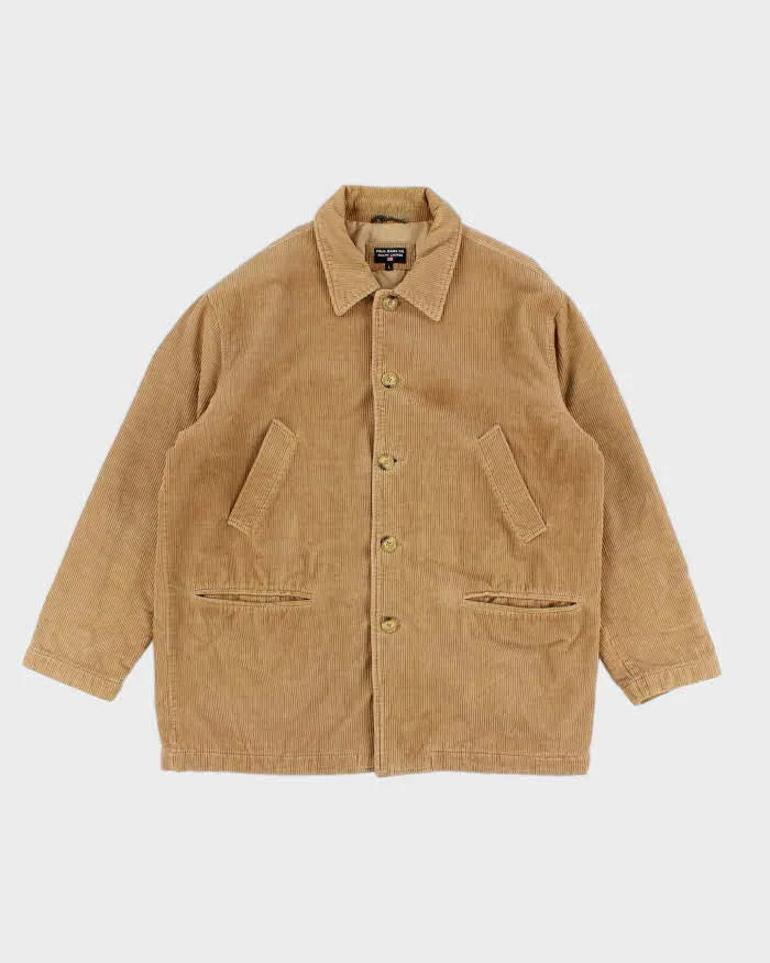 Mens Beige Corduroy Polo Sport Jacket - L sold by Rokit
