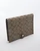 Coach Brown Monogram Leather Clutch - O/S sold by Rokit