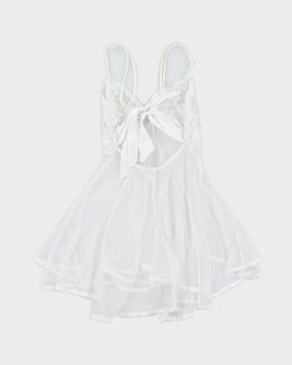 Y2k 00s Shirley Of Hollywood White Cami - S sold by Rokit product image thumbnail 2
