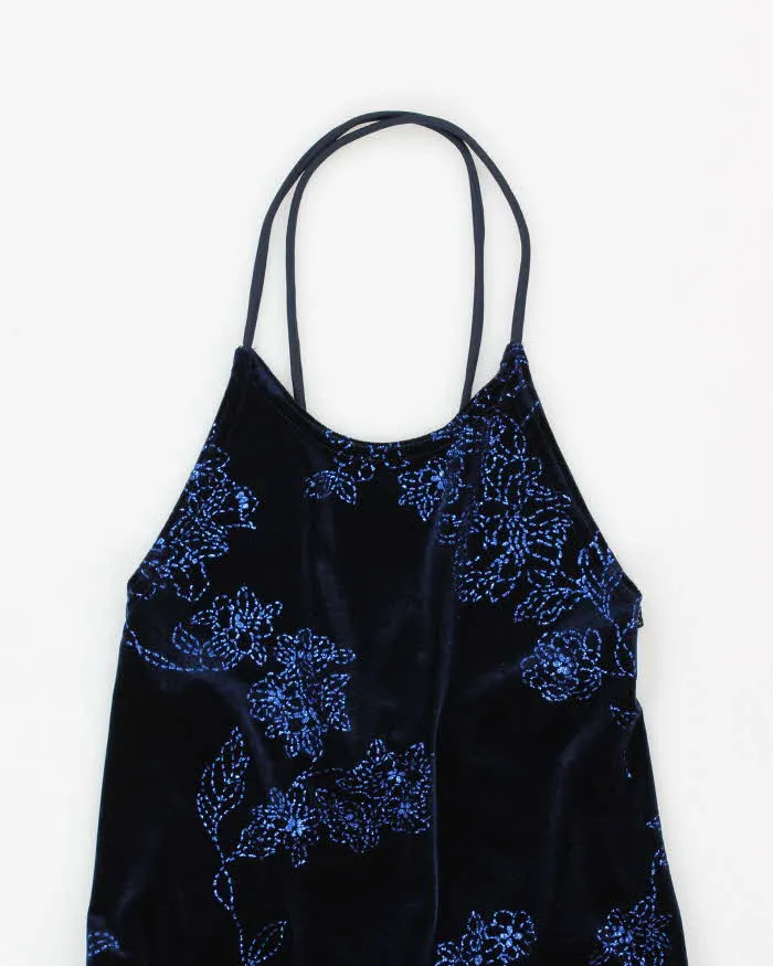 Vintage 80s/90s Velvet Sequined Dress - S/M sold by Rokit product image thumbnail 3