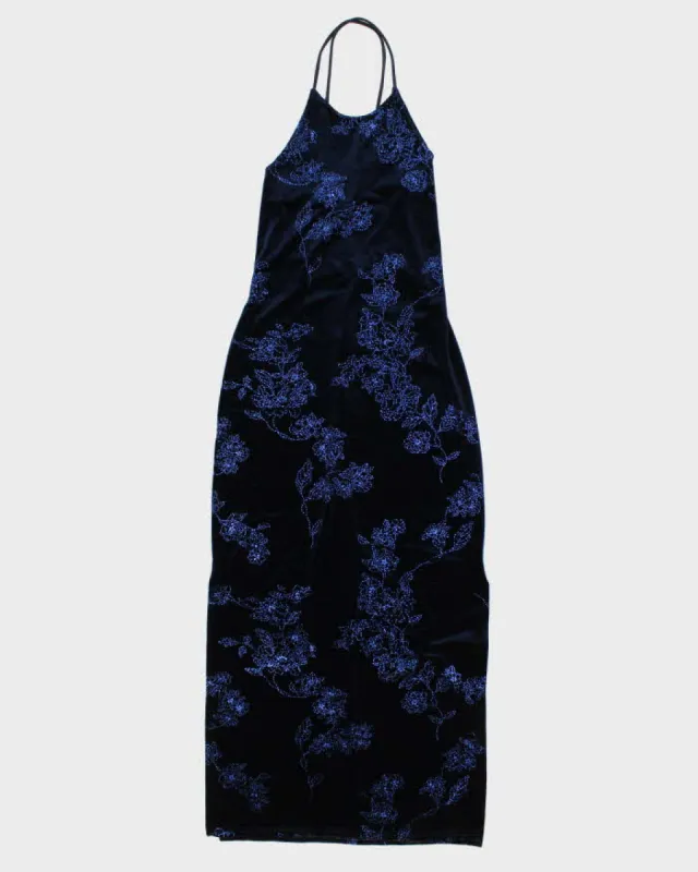 Vintage 80s/90s Velvet Sequined Dress - S/M sold by Rokit