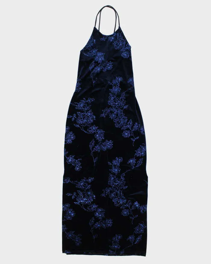 Vintage 80s/90s Velvet Sequined Dress - S/M sold by Rokit