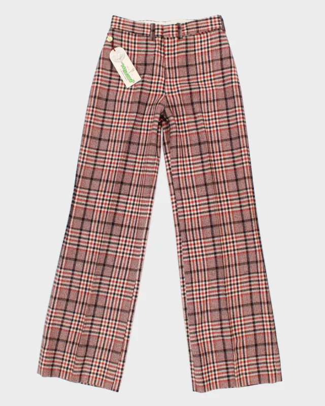 Vintage 60s Patterned Trousers - W26 L30 sold by Rokit