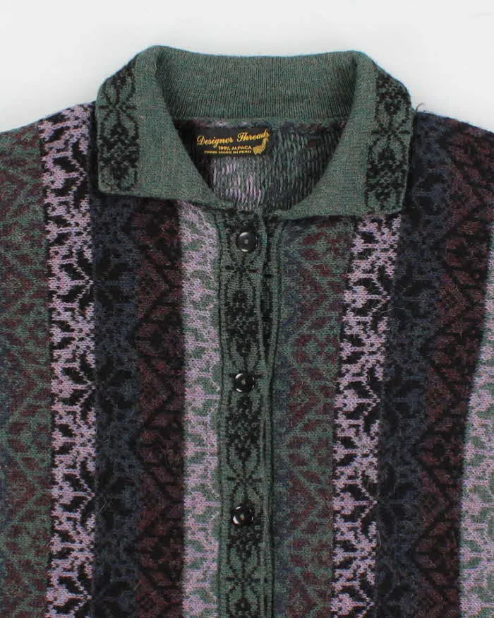Women's Multi coloured Patterned Cardigan Knitwear - L sold by Rokit product image thumbnail 3