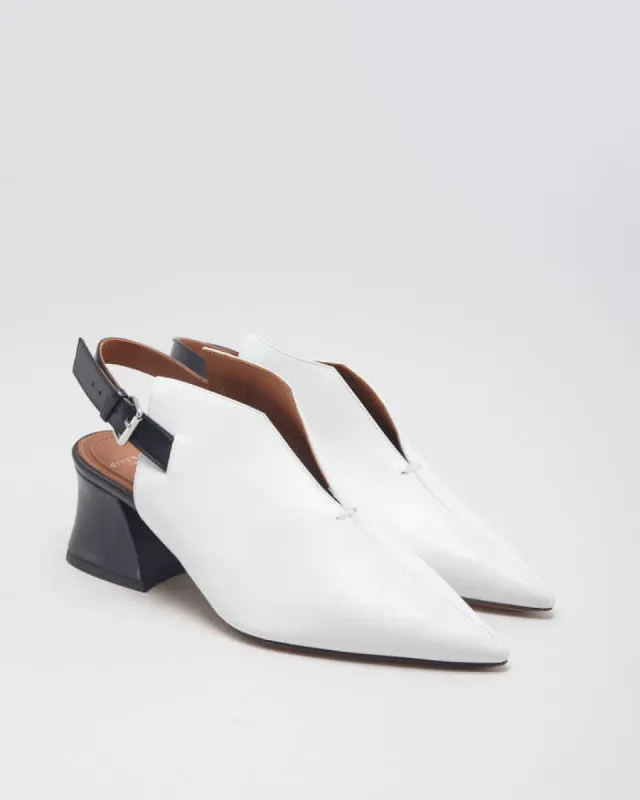 Givenchy White Leather Heels - UK 2 made by Givenchy