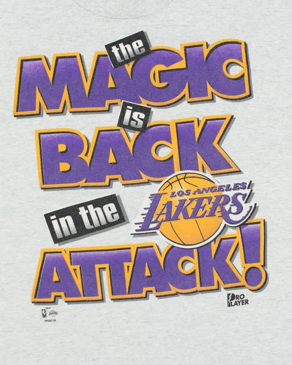 Vintage 90's Lakers Magic Johnson NBA T-Shirt - XL sold by Rokit product image thumbnail 4