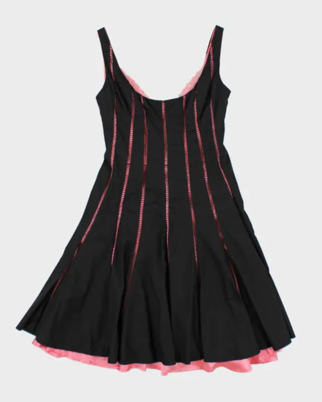 Vintage Y2k 00s Bebe Black & Pink Dress - XXS sold by Rokit