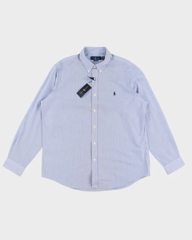 Ralph Lauren Blue Stripe Business Shirt - XL sold by Rokit