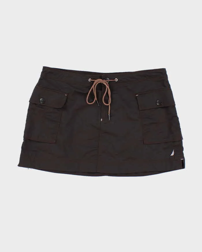 Nautica Brown Nylon Mini Skirt - S sold by Rokit