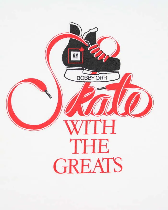 Vintage 90s Single Stitch White T-shirt - L sold by Rokit product image thumbnail 4