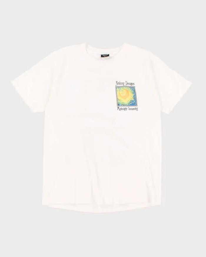 ★人気★【STUSSY】★Stussy Night Lights T-Shirts★White ☆人気☆【STUSSY】☆Stussy Night Lights T-Shirts☆White
