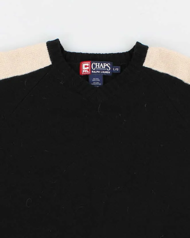 Vintage Mens Black Chaps Knit Sweater - L sold by Rokit product image thumbnail 3