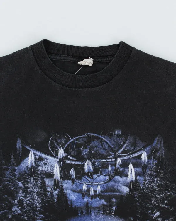 Vintage 90's Howling Wolf T-Shirt - M sold by Rokit product image thumbnail 3