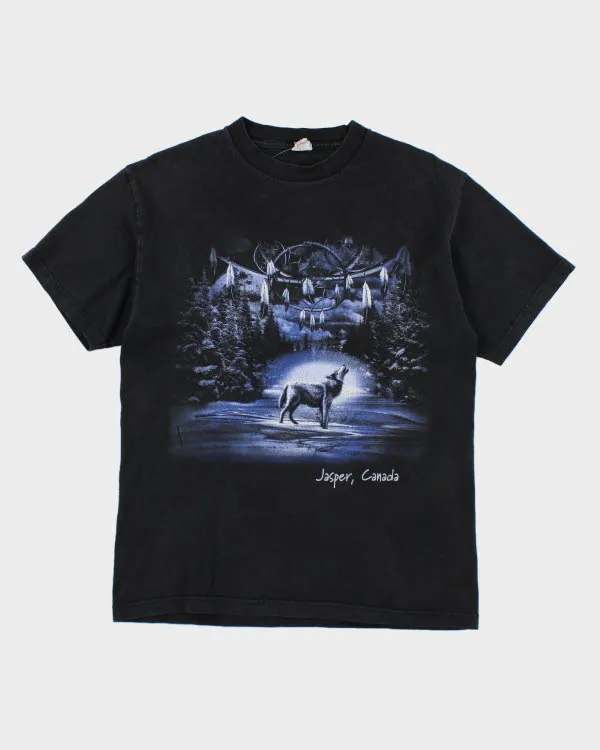 Vintage 90's Howling Wolf T-Shirt - M sold by Rokit