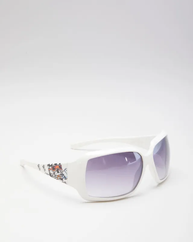 Ed Hardy White Sunglasses made by Ed Hardy