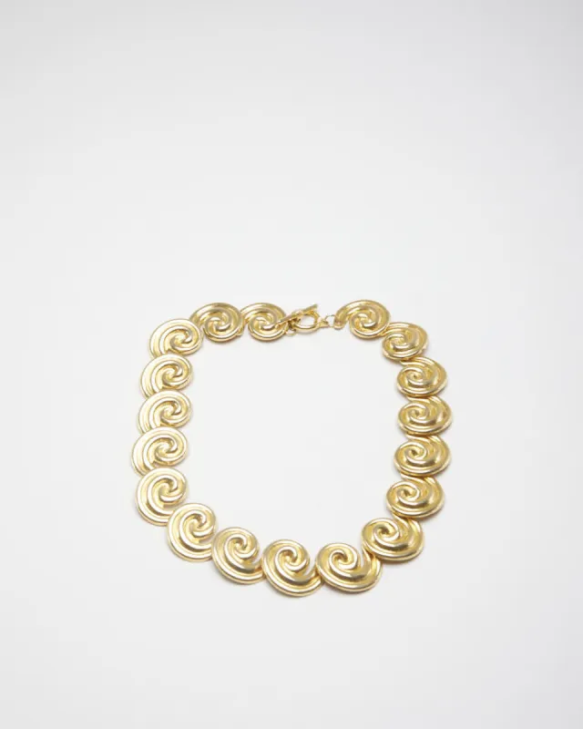 Vintage Snail Swirl High Necklace sold by Rokit