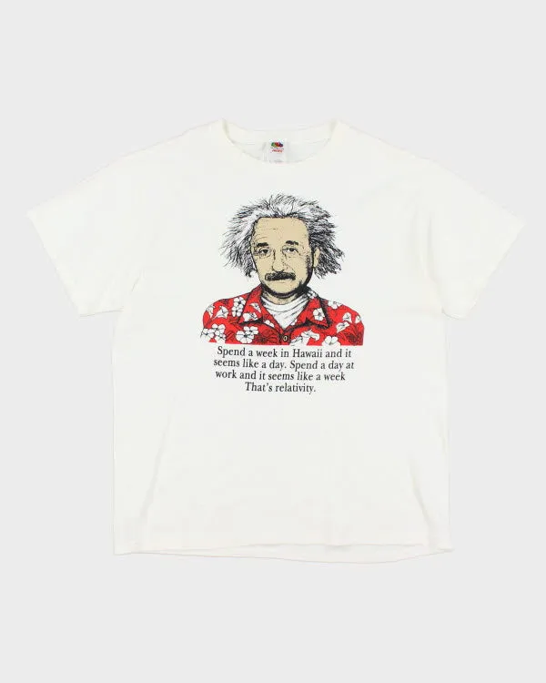 Y2k 00s Einstein T-shirt - L sold by Rokit