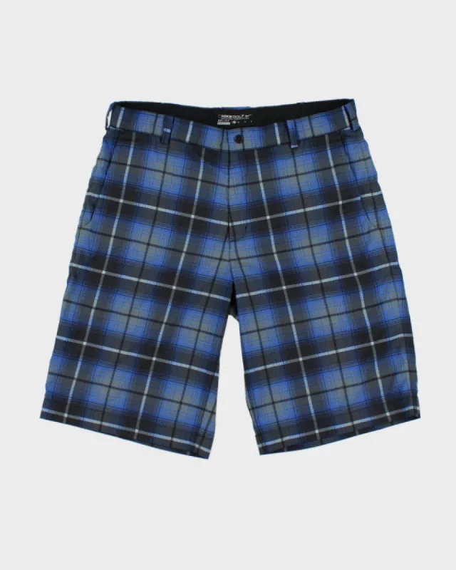 Nike Golf Blue Check Shorts - W36 sold by Rokit