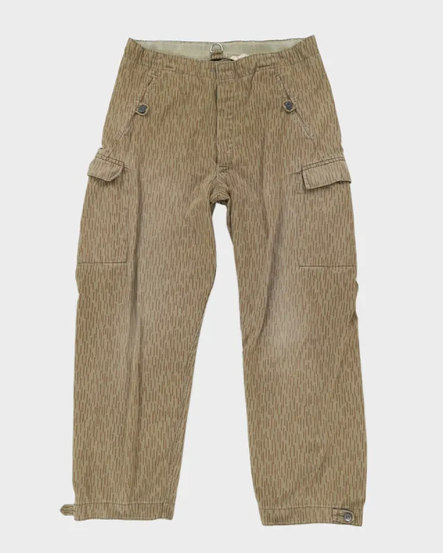 80s East German Rain Camo Combat Trousers - W34 L28 sold by Rokit