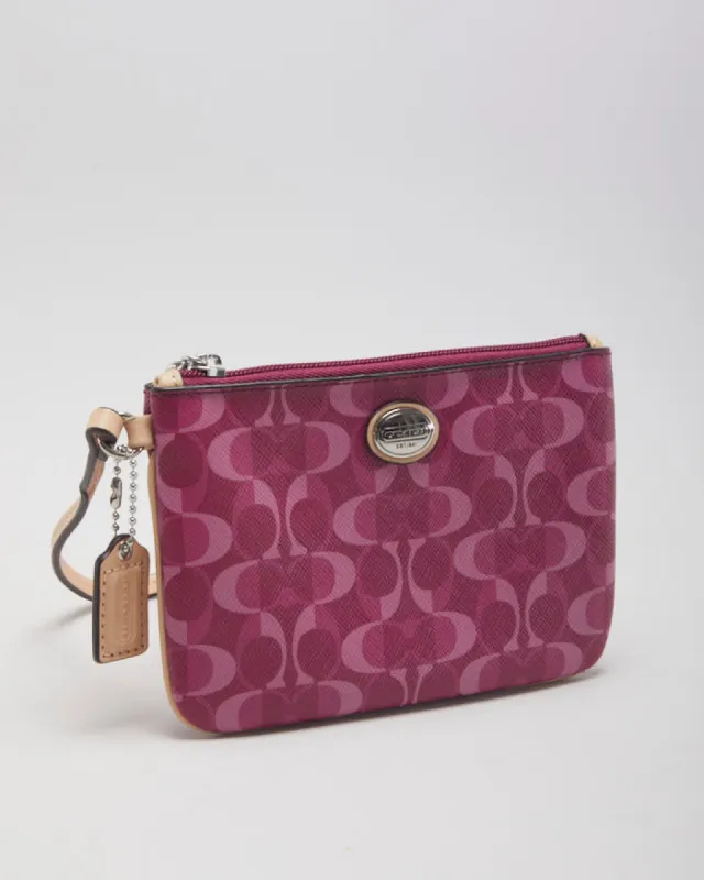 Y2k 00s Coach Pink Monogram Purse sold by Rokit