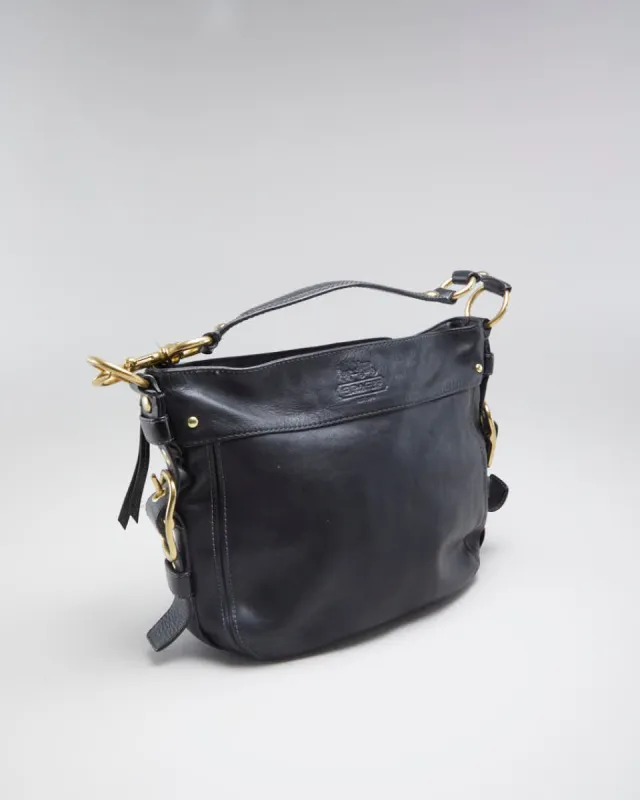 Womens Black Leather Coach Handbag sold by Rokit