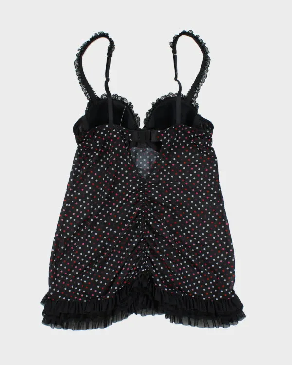 Y2k 00s La Senza Polka Dot Ruffle4 Top - M sold by Rokit product image thumbnail 2