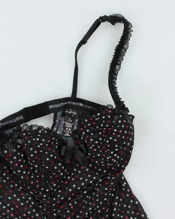 Y2k 00s La Senza Polka Dot Ruffle4 Top - M sold by Rokit product image thumbnail 3