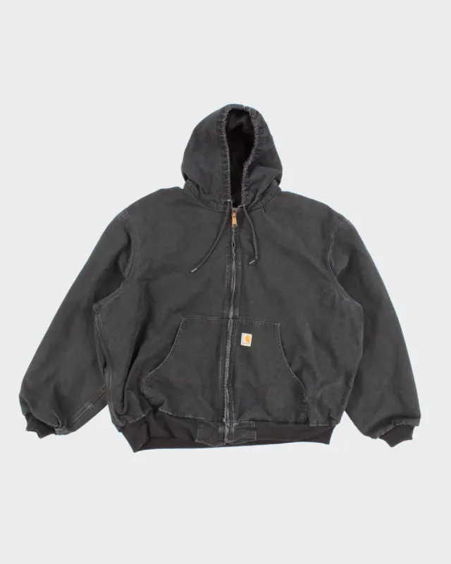 Vintage Men's Dark Blue  Hooded Carhartt Jacket XXl/3XL sold by Rokit