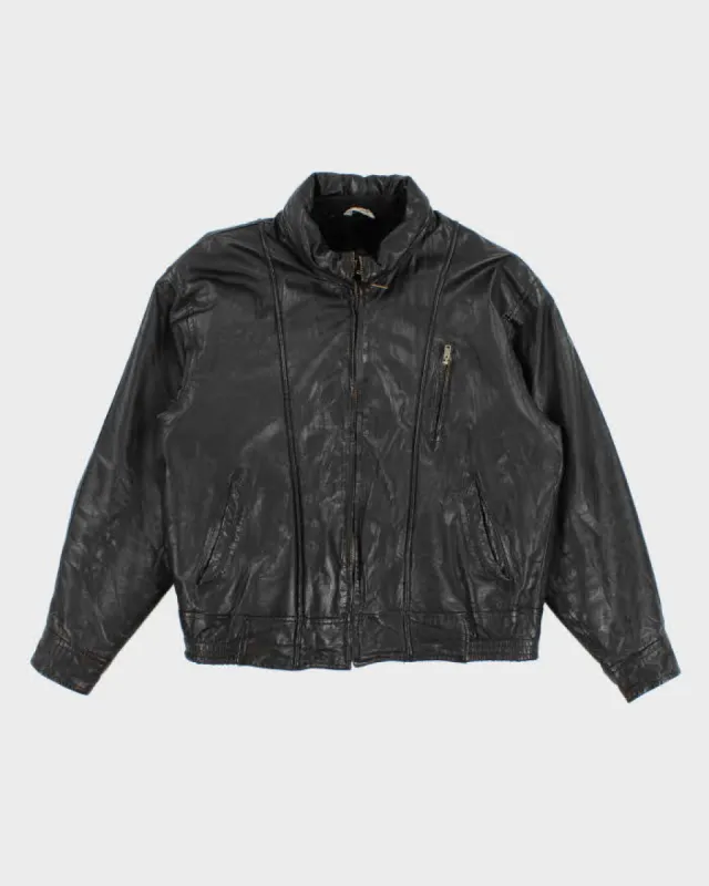 Vintage 90s L'Avion Leather Jacket - L sold by Rokit