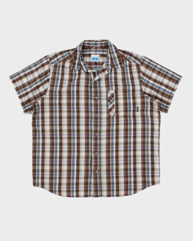 Columbia Short Sleeve Check Shirt - L sold by Rokit
