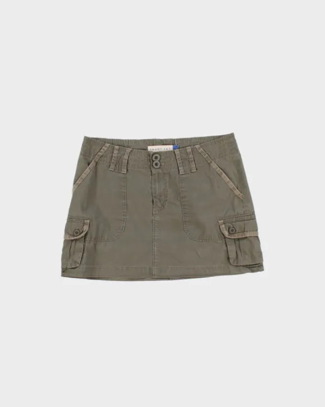 Y2K 00s Smart Set Khaki Cargo Mini Skirt - S/M sold by Rokit